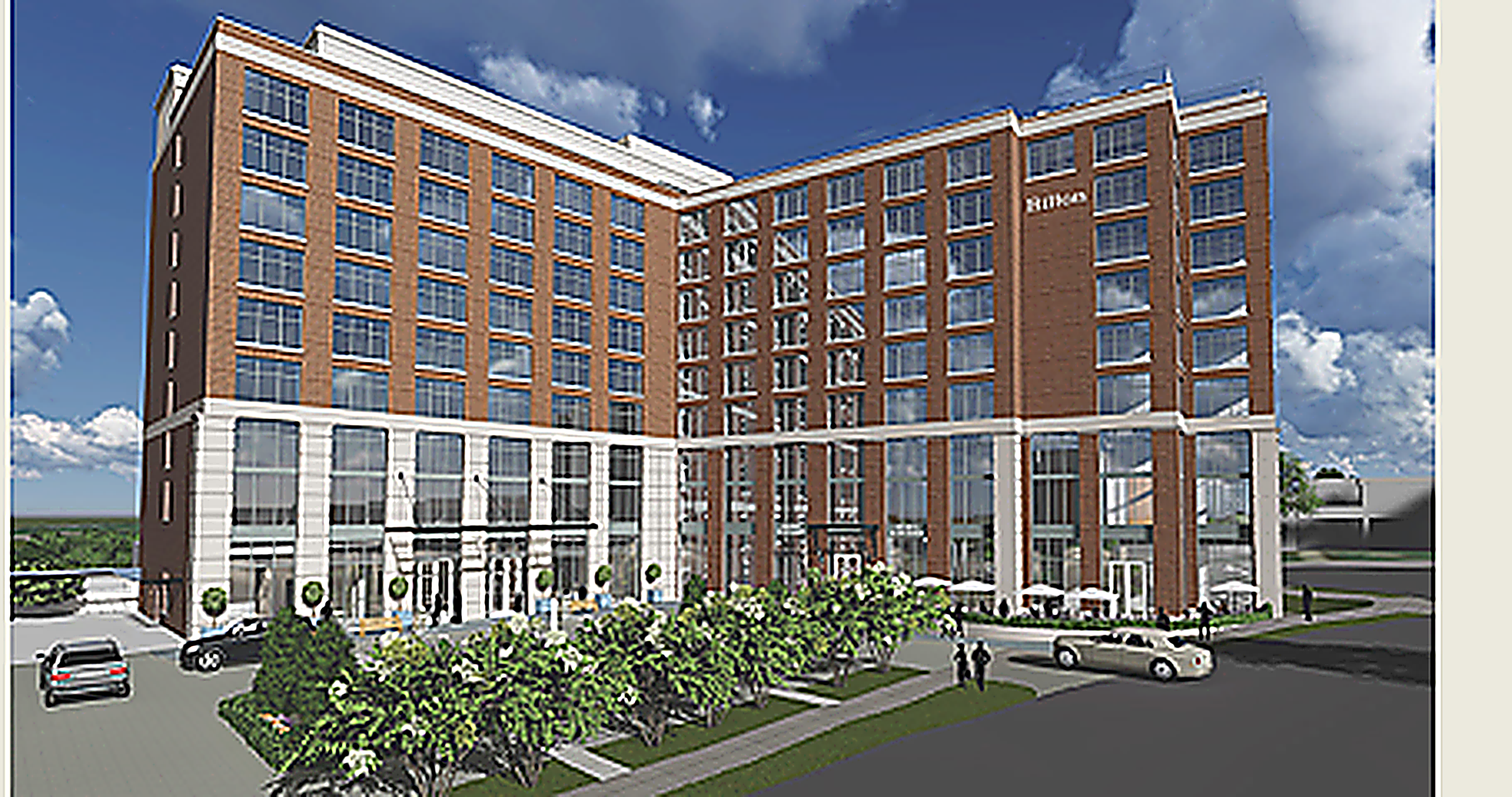 Green Hills Hilton Curio and Residence Inn rendering